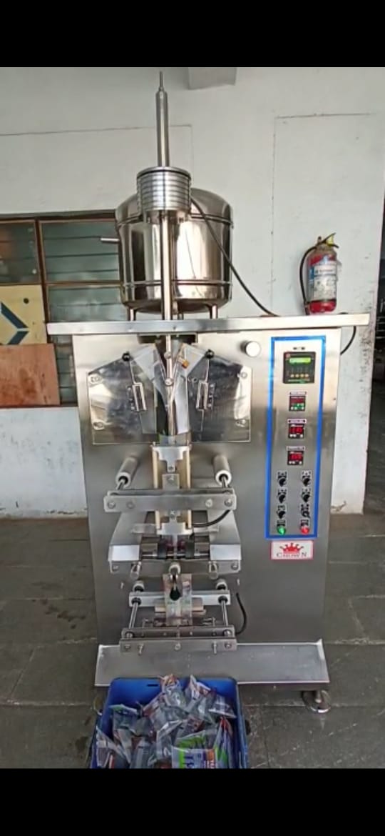 TATA PLUS CENTER SEAL LAMINATED WATER POUCH PACKAGING MACHINE